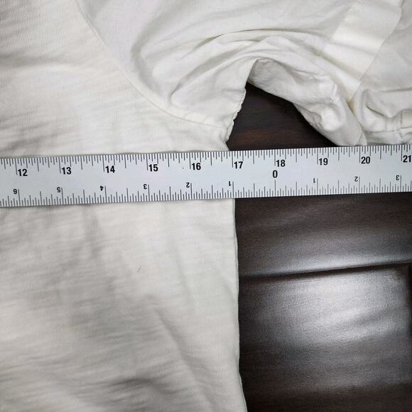 Nation LTD Gracie Pintuck 3/4 Balloon Sleeve Off White Top Med Boho Beach - Picture 8 of 10